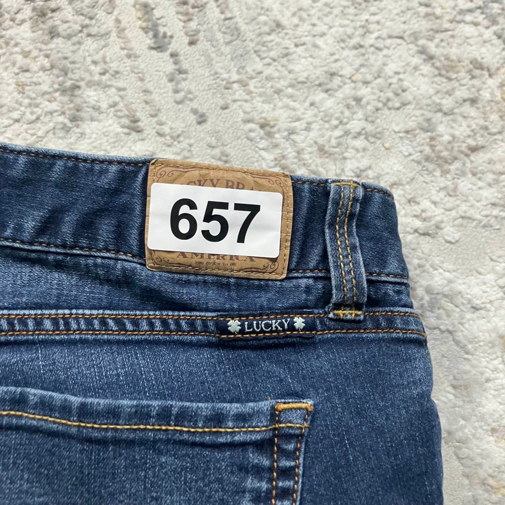Lucky Brand Lola Straight Jeans Womens 10 30 Blue Denim Classic Fit - Picture 14 of 14
